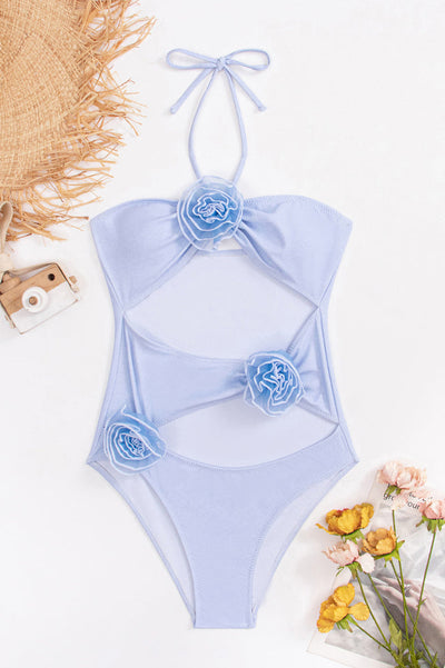 Çiçek Süslemeli Bikini