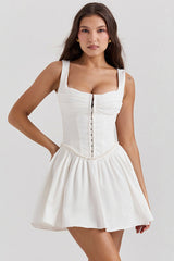 Cupid Pleated Mini Elbise
