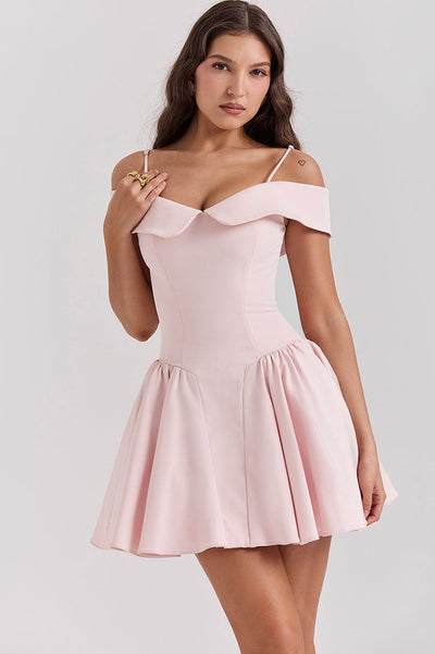 Elida Black Mini Elbise