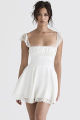 Lace A-Line Mini Elbise