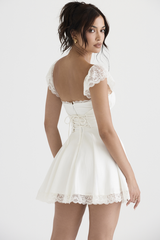 Lace A-Line Mini Elbise
