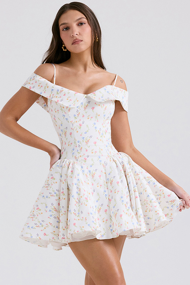 Elida Black Mini Elbise